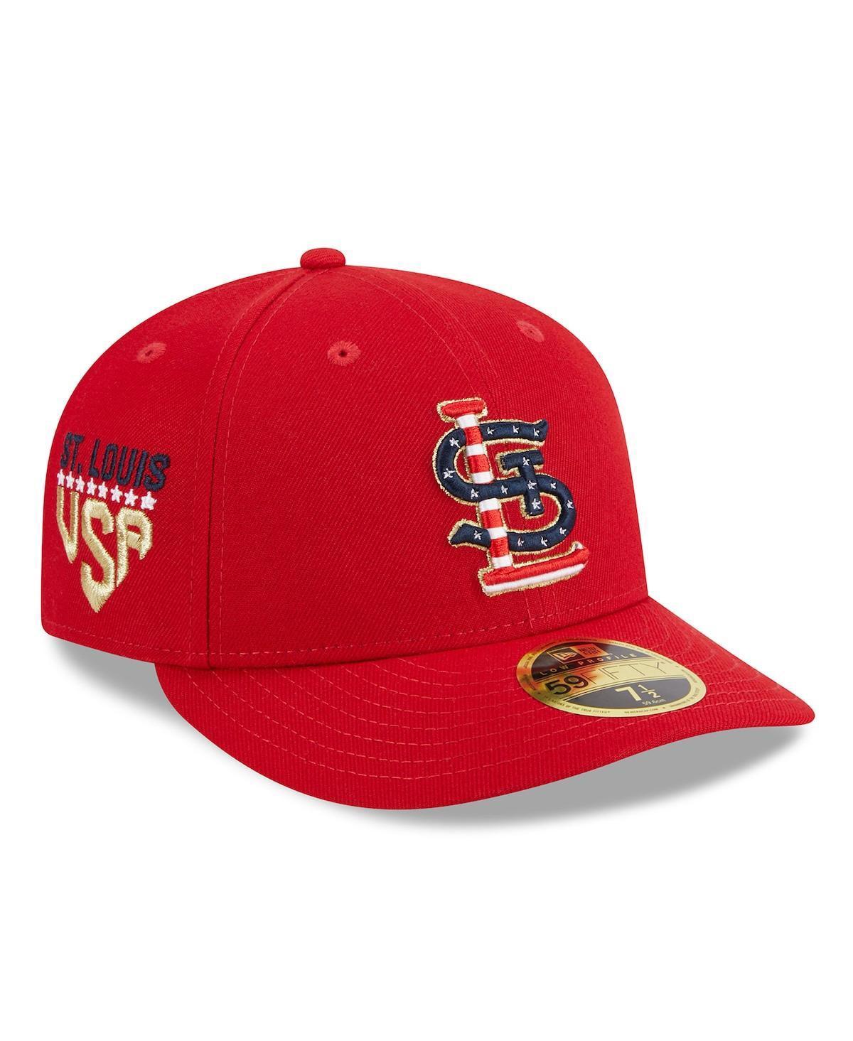 Mens New Era Red St. Louis Cardinals 2023 Fourth of July Low Profile 59FIFTY Fitted Hat Product Image