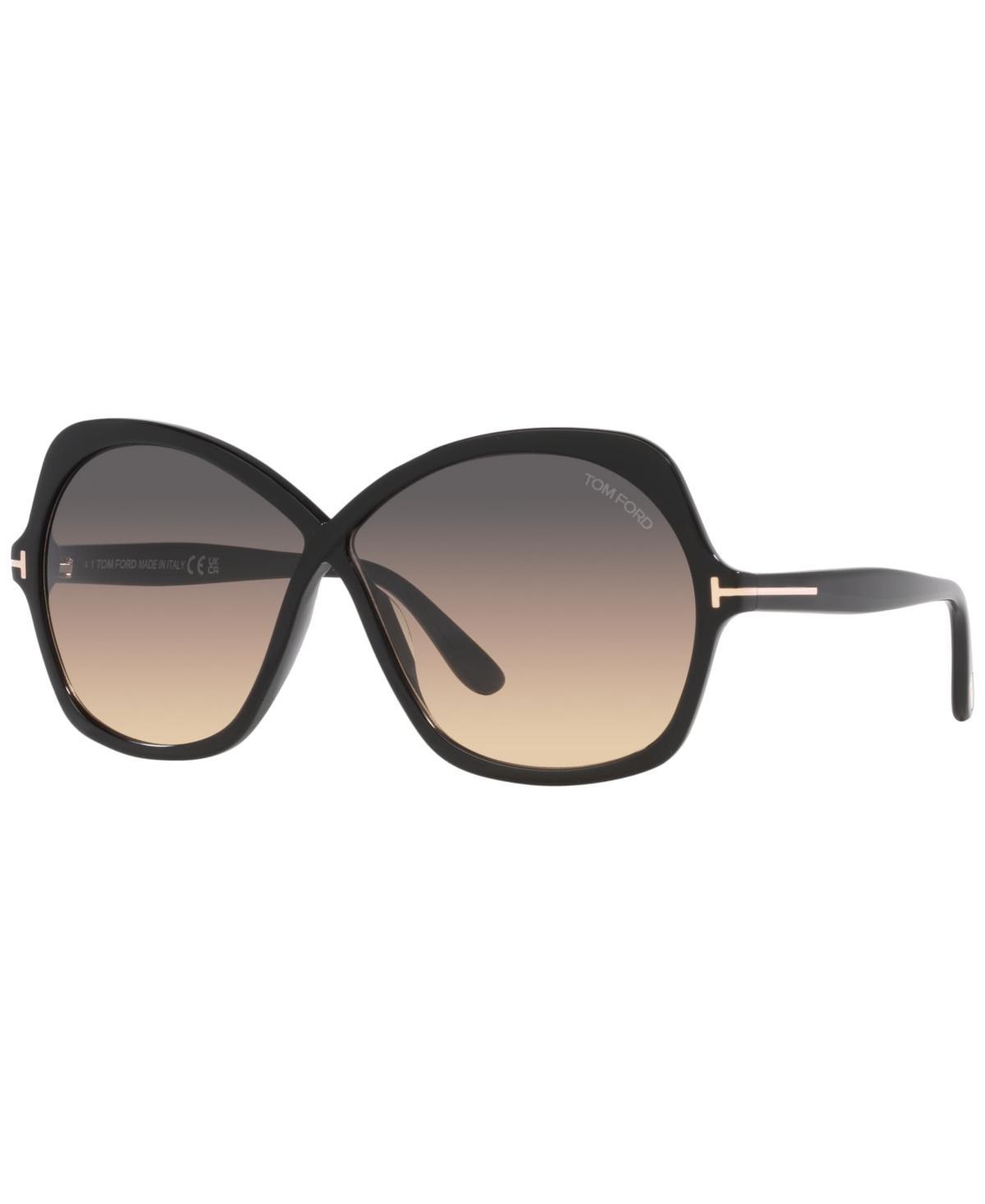 TOM FORD Rosemin 64mm Gradient Oversize Butterfly Sunglasses Product Image