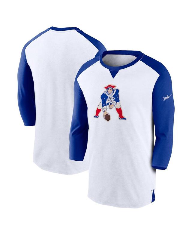 Mens Nike White New England Patriots Rewind 3/4-Sleeve T-shirt - White Product Image