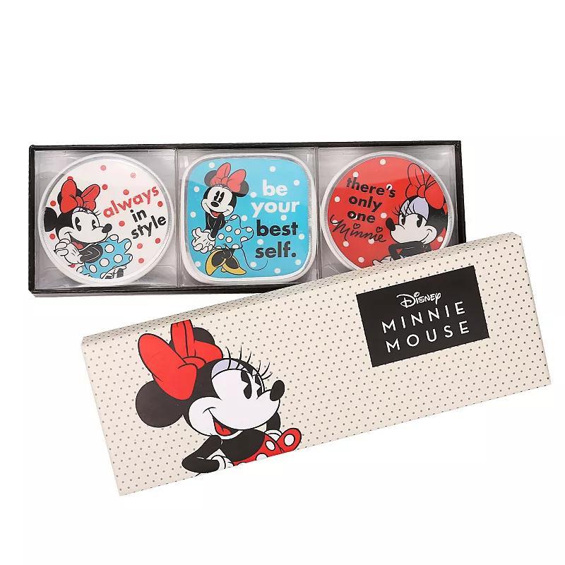 Disneys Minnie Mouse 3 Piece Trinket Set, Womens, Multi Product Image