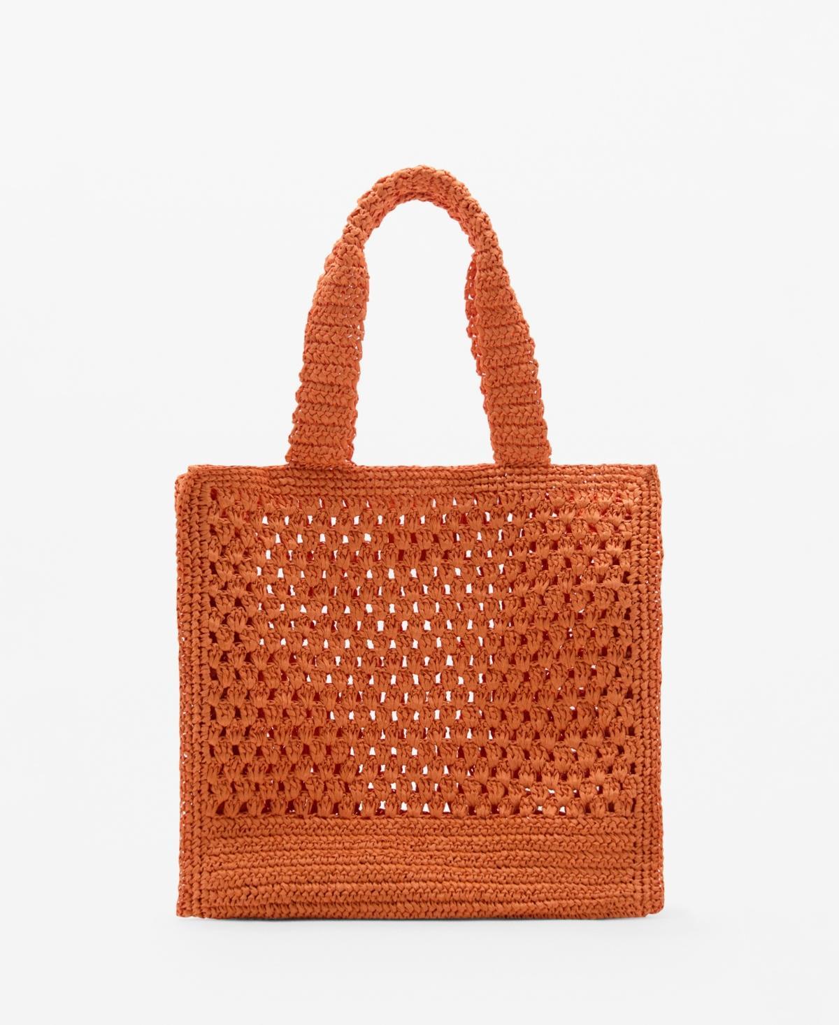 MANGO - Natural fiber shopper bag - One size - Women Product Image