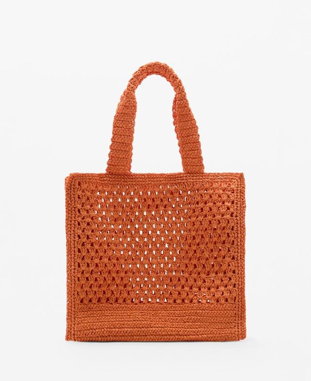 MANGO - Natural fiber shopper bag - One size - Women Product Image