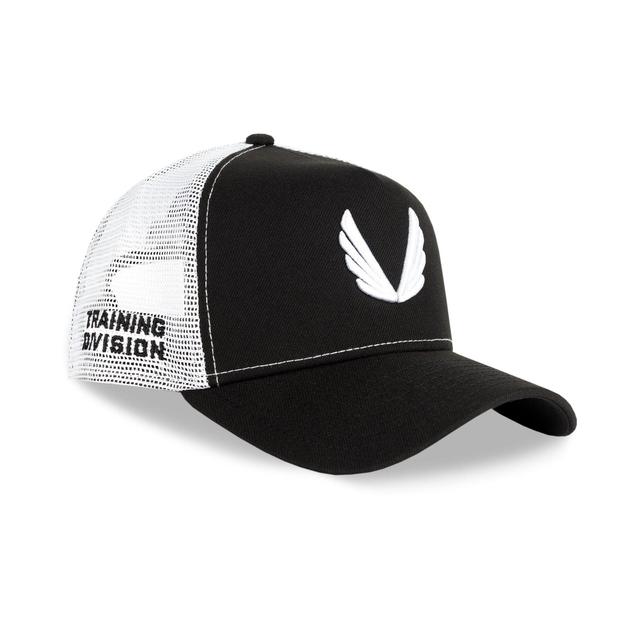 New Era 9Forty A-Frame Trucker Hat - Black/White “Wings” Product Image