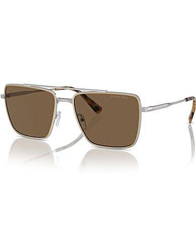 Michael Kors Mens MK1154 58mm Square Aviator Sunglasses Product Image