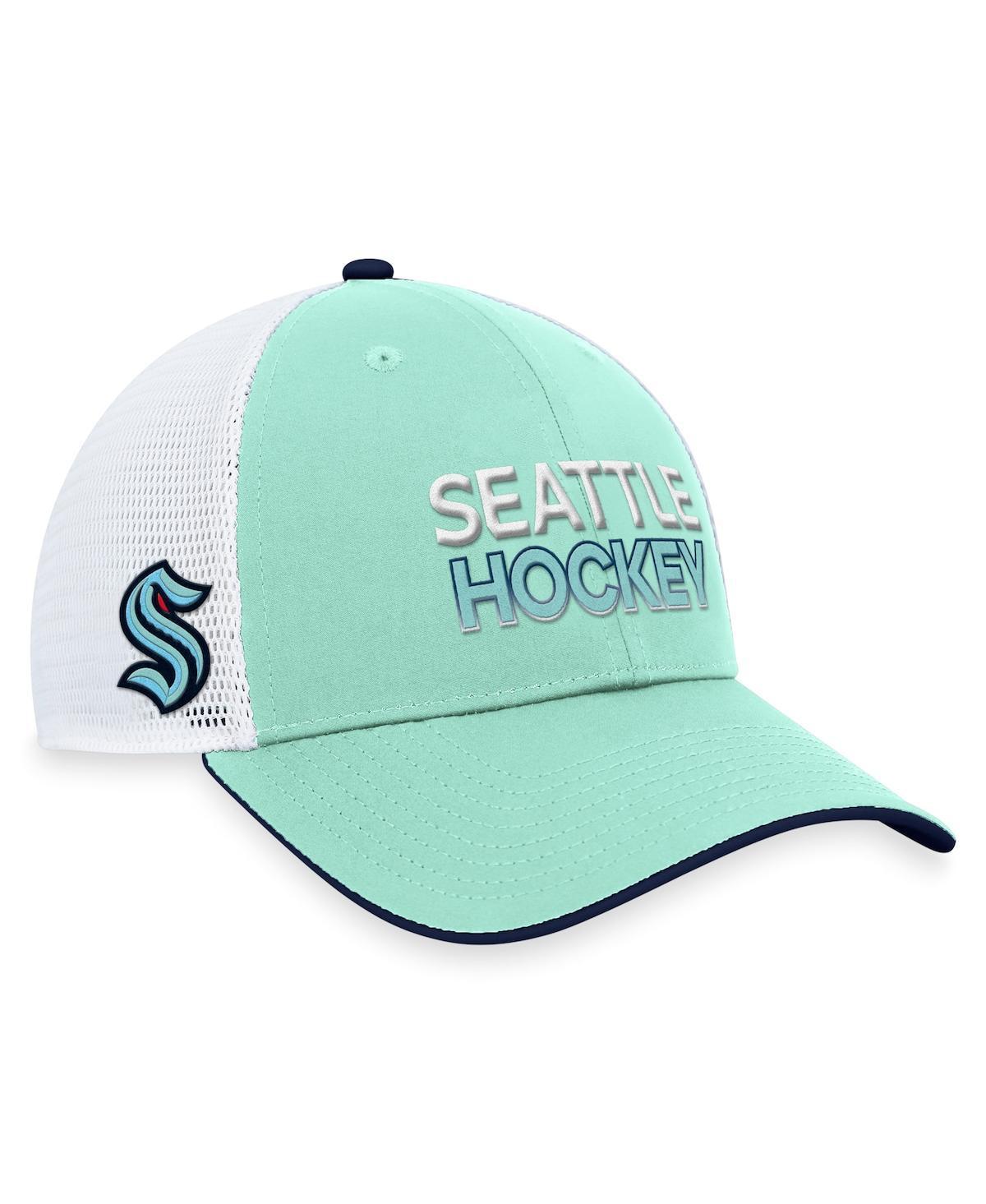 Mens Fanatics Light Blue Seattle Kraken Authentic Pro Rink Trucker Adjustable Hat Product Image