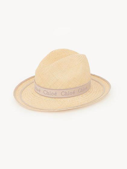 Woody Panama hat in straw Product Image