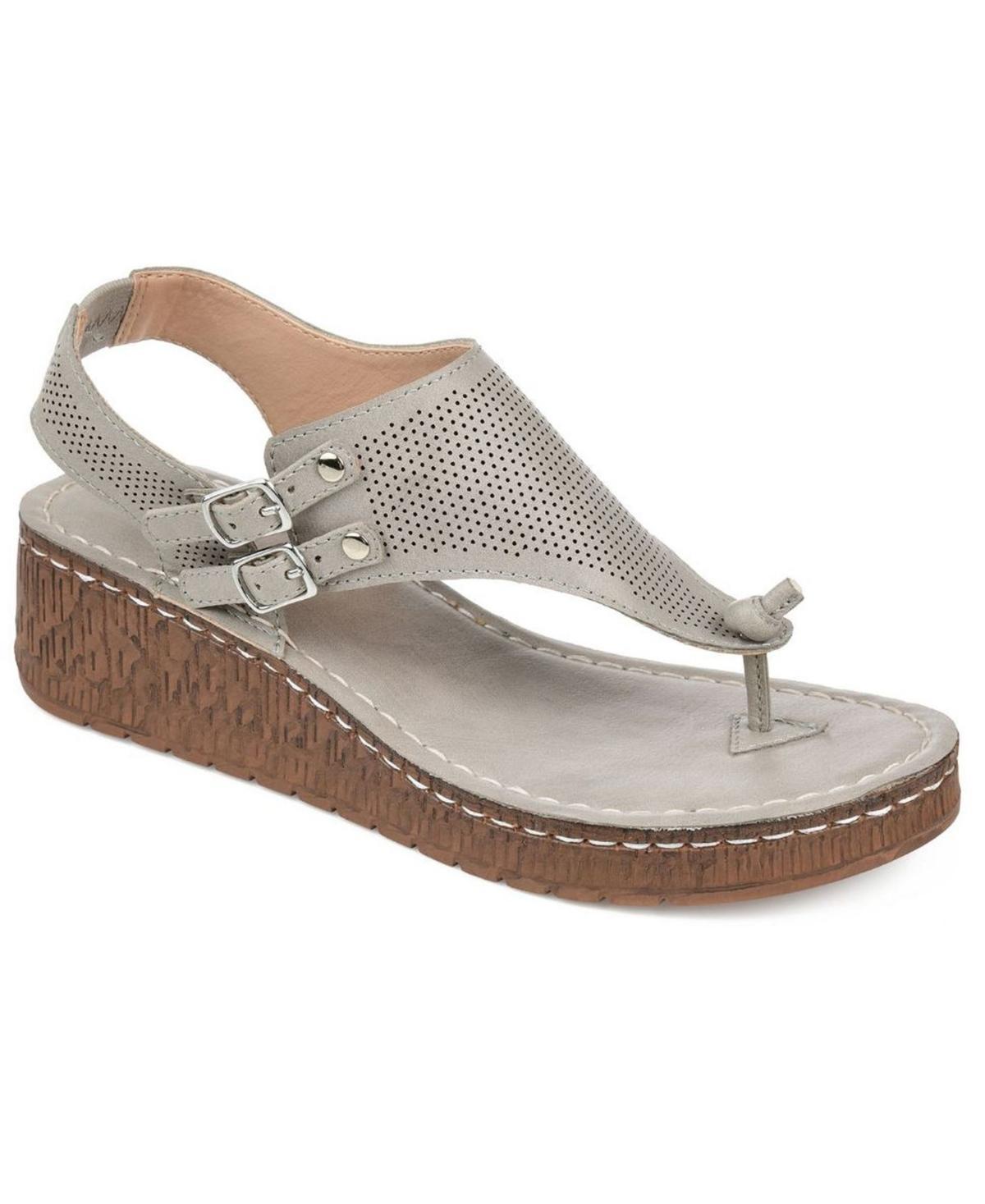 Journee Collection Mckell Womens Wedge Sandals Product Image