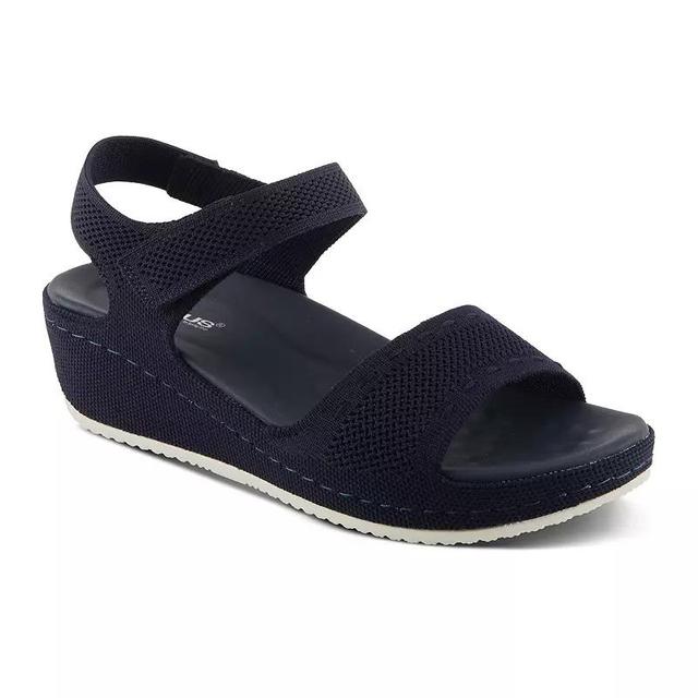 Flexus by Spring Step Meshon Womens Wedge Sandals Blue Product Image