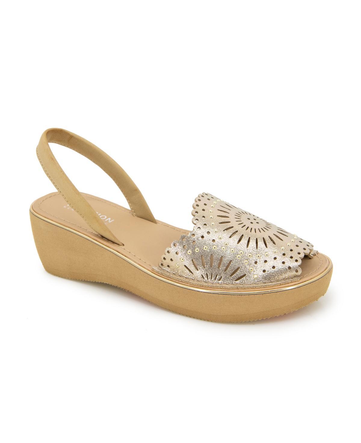 Kenneth Cole Reaction Womens Fine Glass Laser Wedge Sandals Product Image