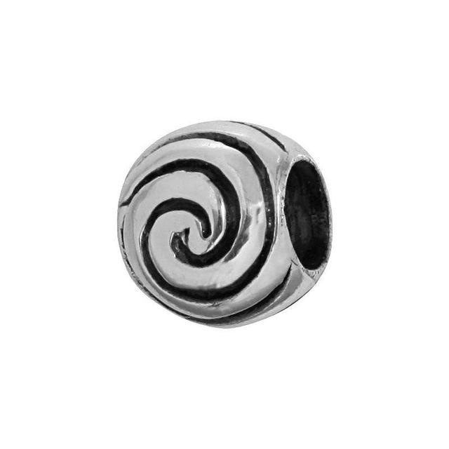 Individuality Beads Sterling Silver Wave Bead, Womens Product Image