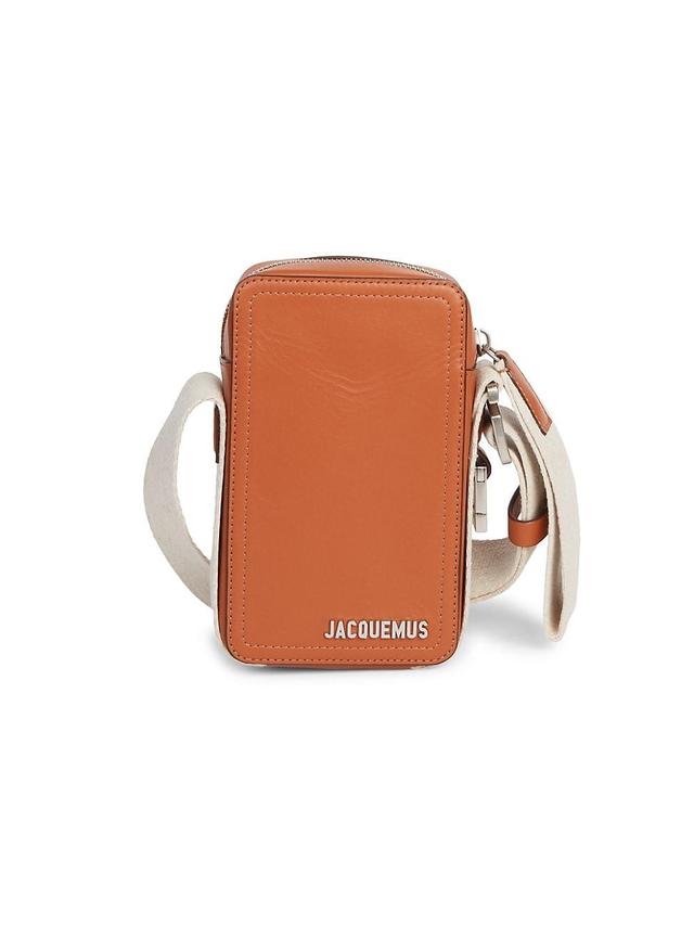 Mens Le Cuerda Leather Vertical Crossbody Bag Product Image