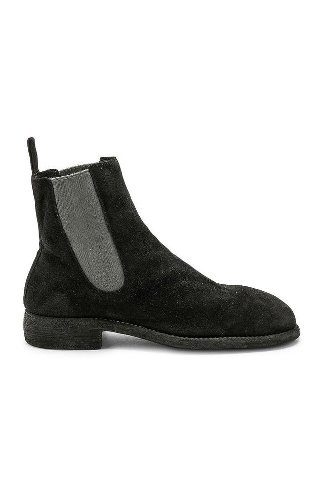 Guidi Suede Chelsea Boots in Black Product Image
