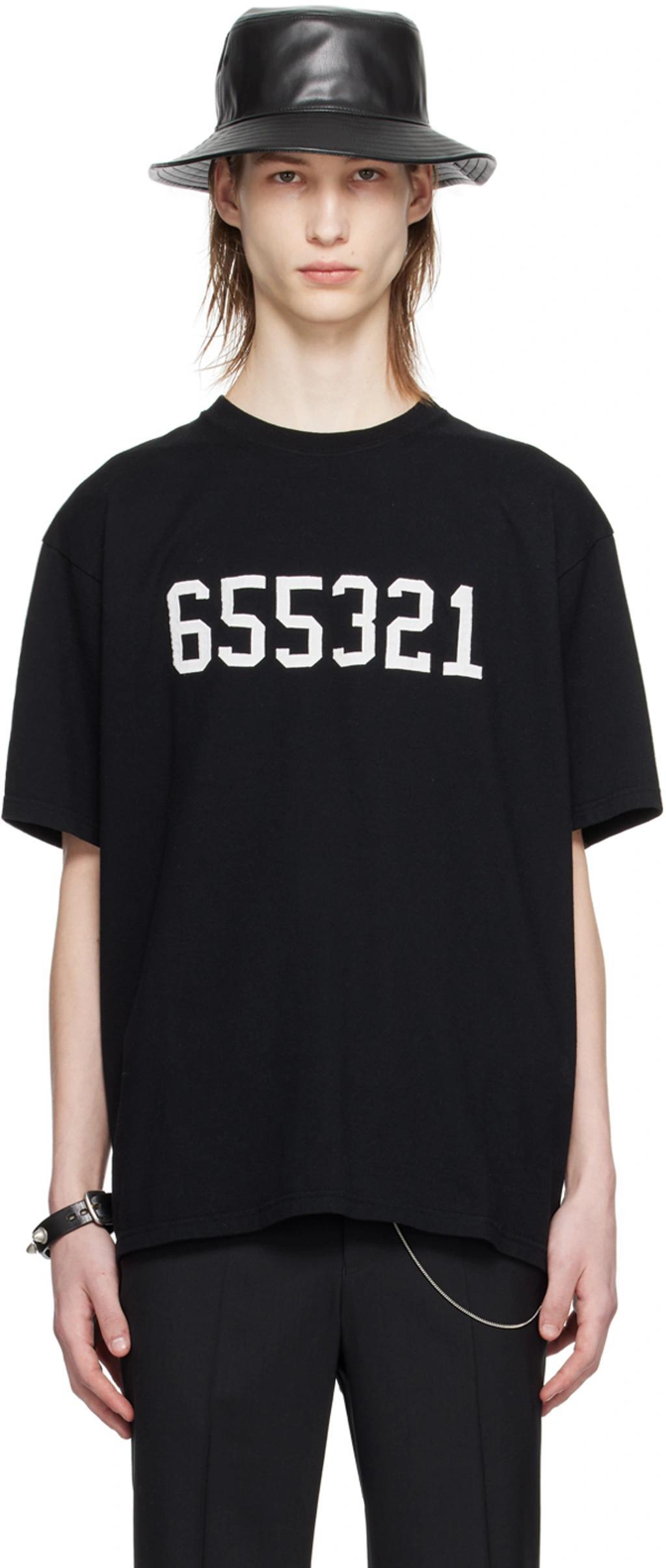 UNDERCOVER Black Embroidered T-shirt Product Image