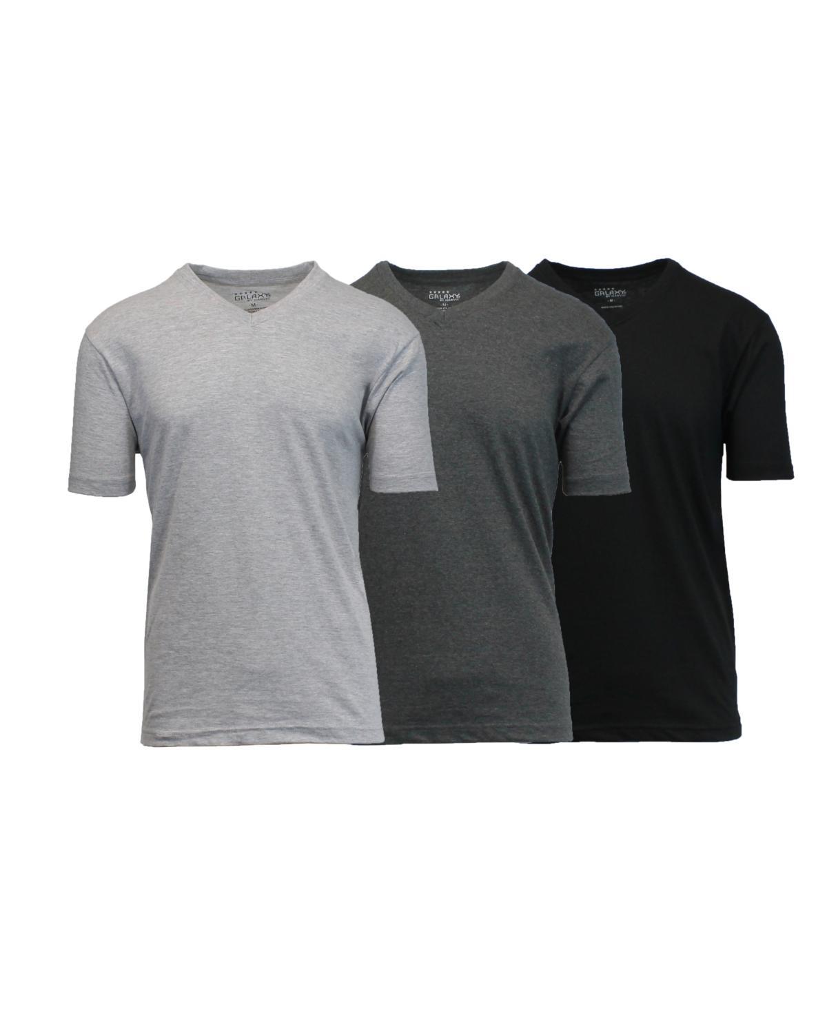 Galaxy By Harvic Mens Short Sleeve V-Neck T-shirt, Pack of 3 Product Image