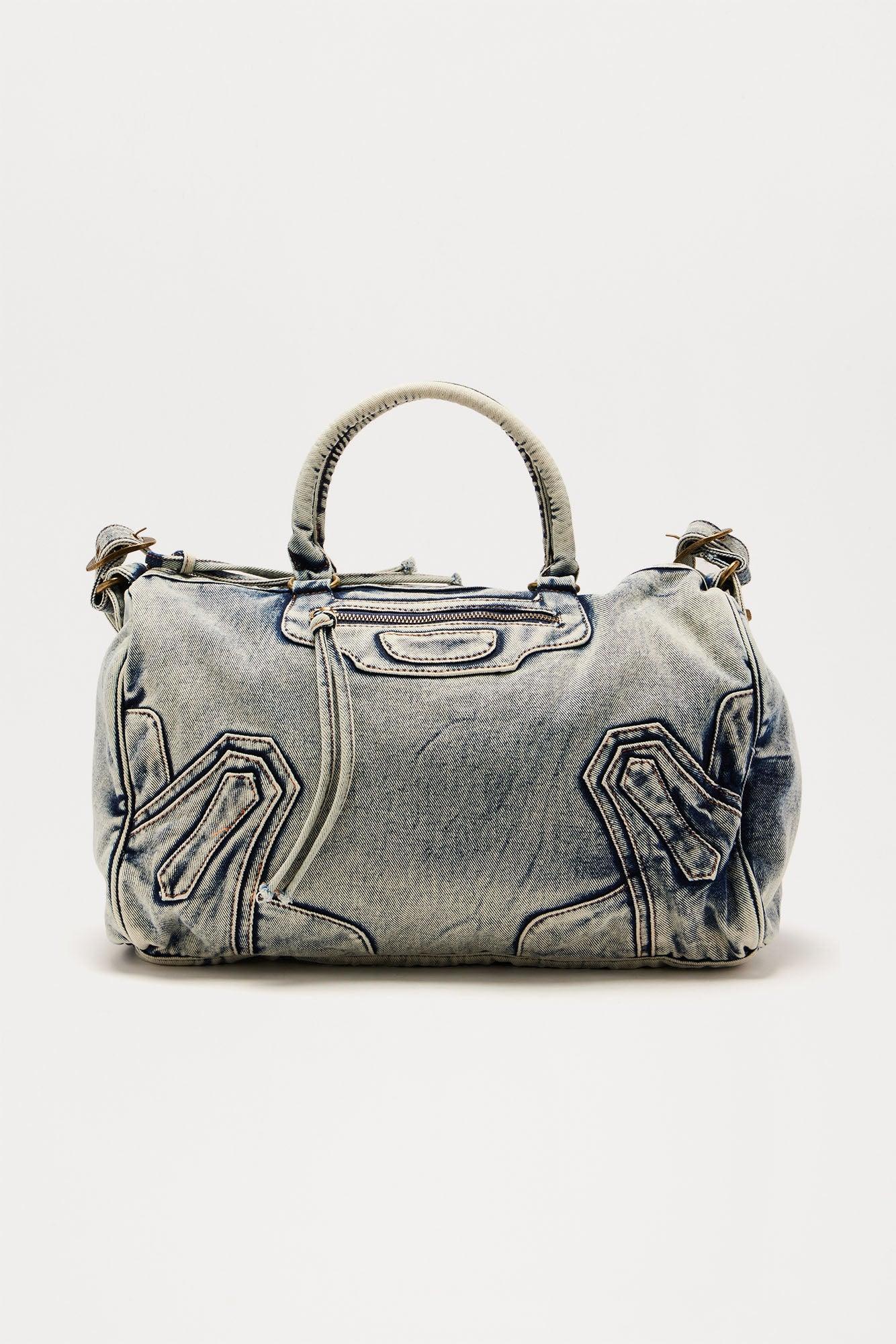 Denim On Denim Handbag  - Denim Product Image