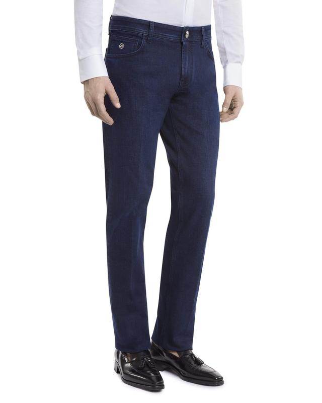 Stefano Ricci Men's Straight-Leg Denim Jeans - Size: 40 - NAVY Product Image