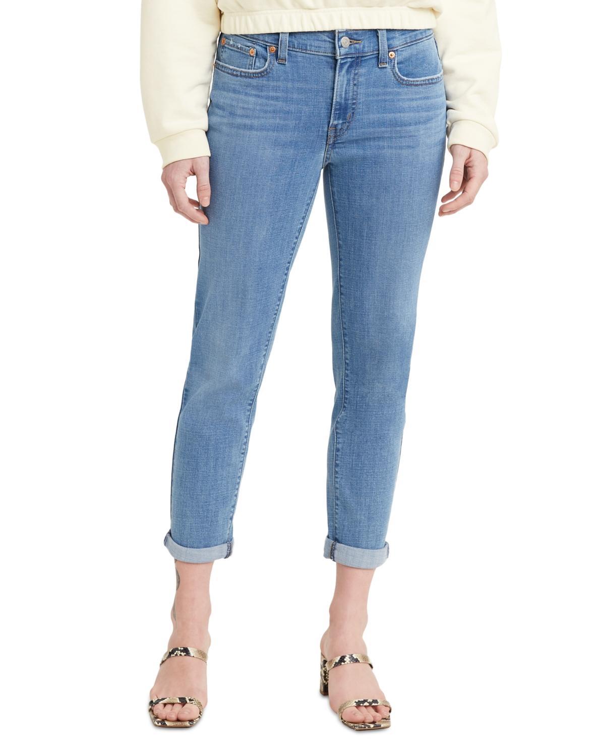 Women's Relaxed Boyfriend Tapered-Leg Jeans Product Image