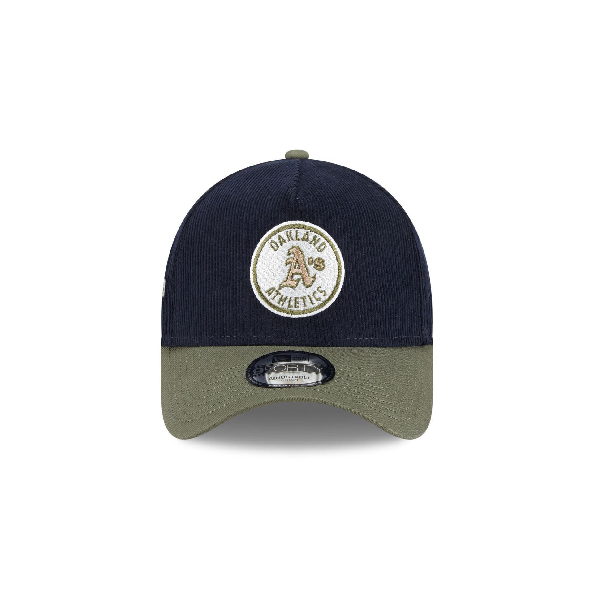 Oakland Athletics Navy 9FORTY A-Frame Snapback Hat Male Product Image