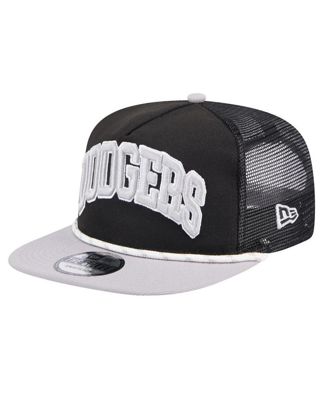 New Era Mens Los Angeles Dodgers New Era Dodgers Golfer Throwback Snapback - Mens Black/Brown Product Image