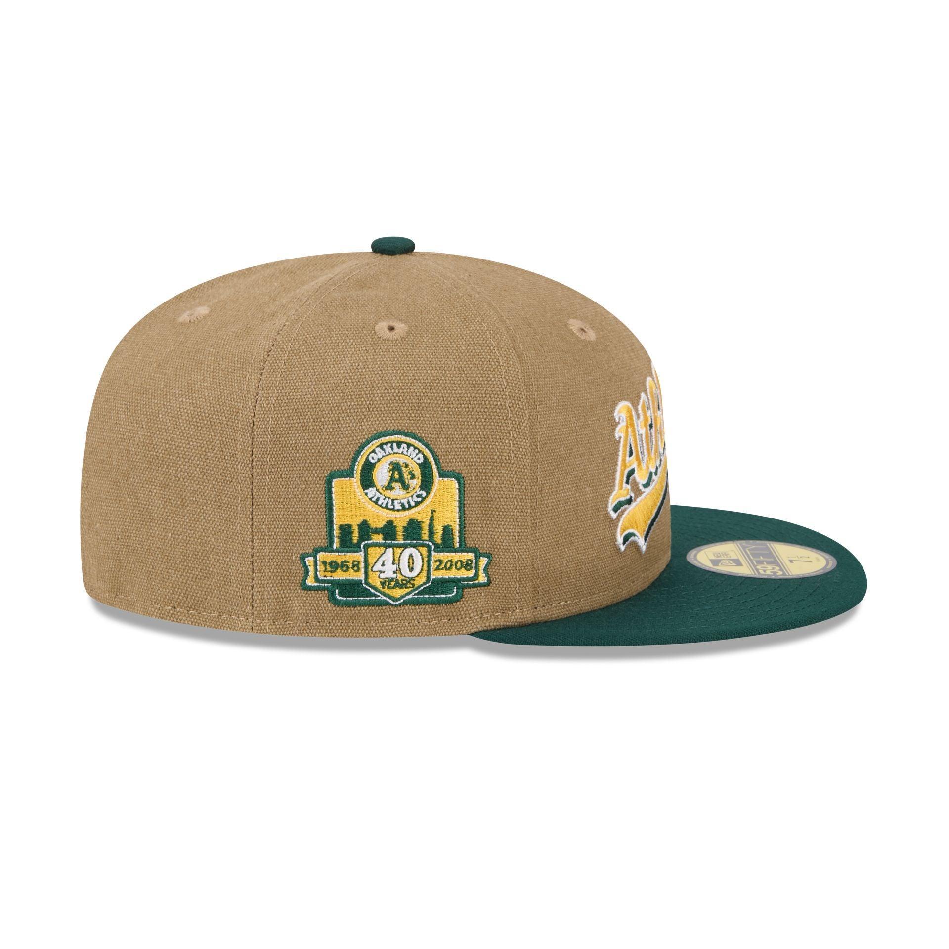 Oakland Athletics Canvas Crown 59FIFTY Fitted Hat Male Product Image