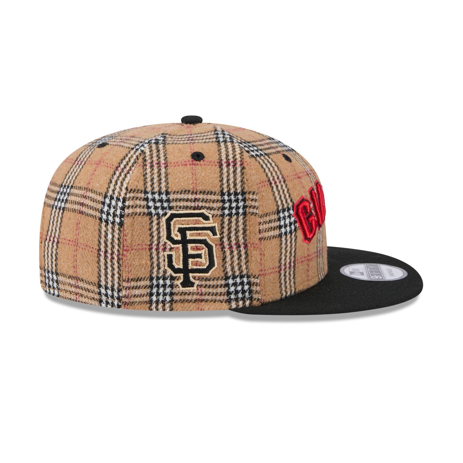 San Francisco Giants Tan Tartan 9FIFTY Snapback Hat Male Product Image