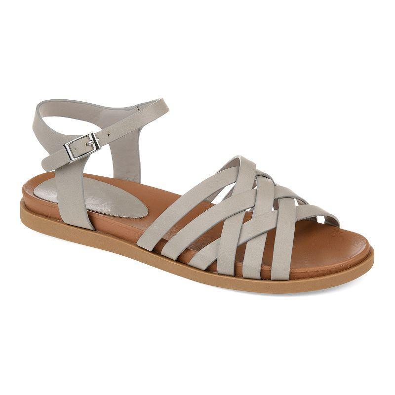 Journee Collection Kimmie Womens Sandals Grey Product Image
