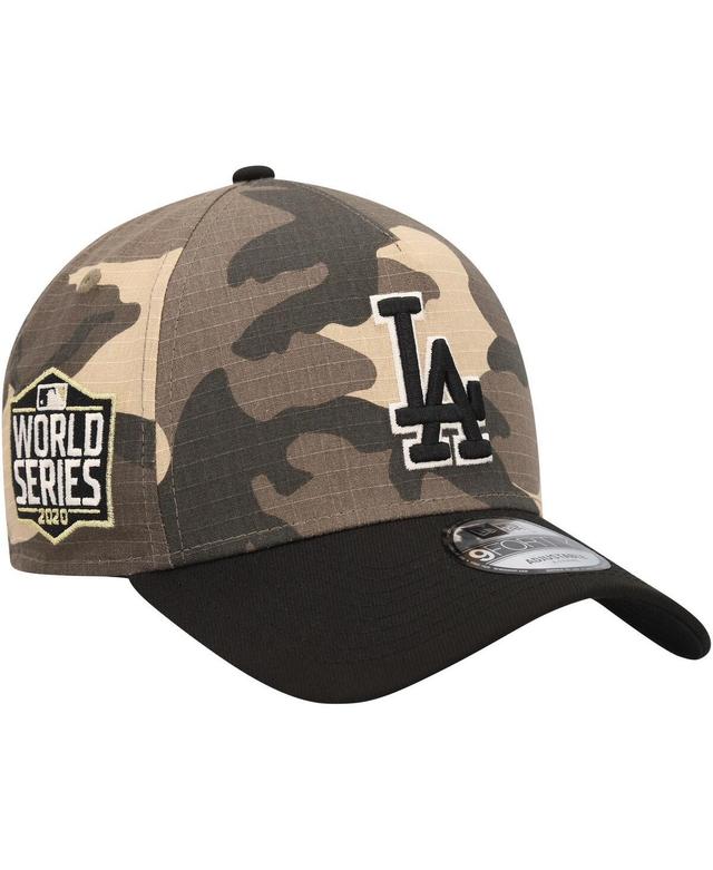 Mens New Era Los Angeles Dodgers Camo Crown A-Frame 9FORTY Adjustable Hat Product Image