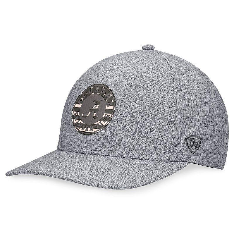 Mens Top of the World Gray Alabama Crimson Tide Top Grit Flex Hat Product Image