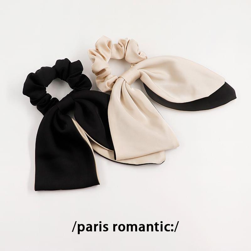 Two Tone Bow Scrunchie Product Image