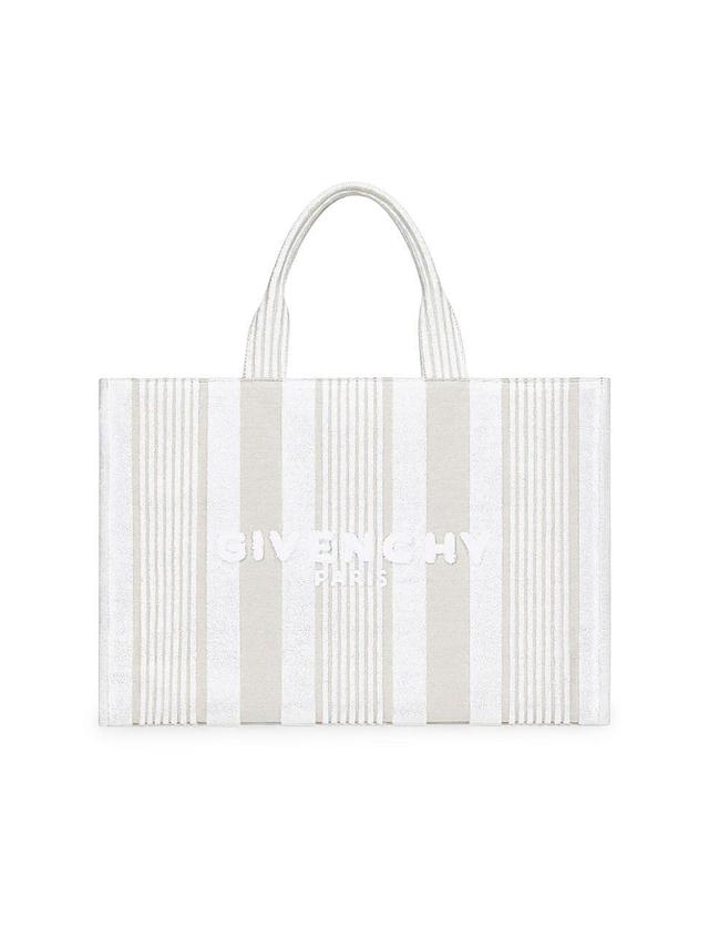 Mens Tote Bag in Cotton Towelling with Stripes Product Image