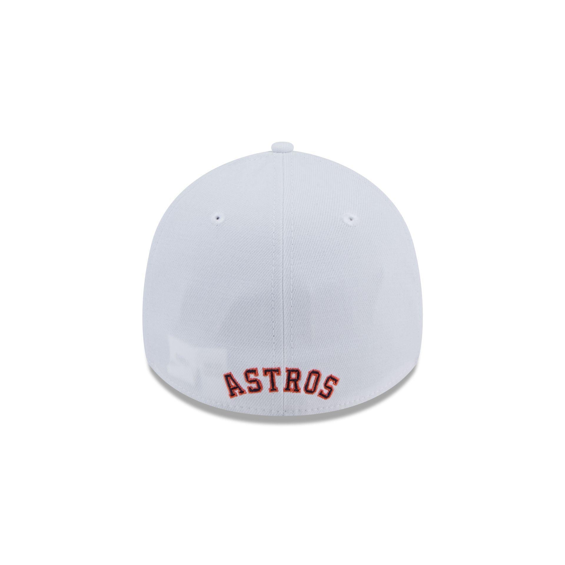 Houston Astros Optic White 39THIRTY Stretch Fit Hat Male Product Image