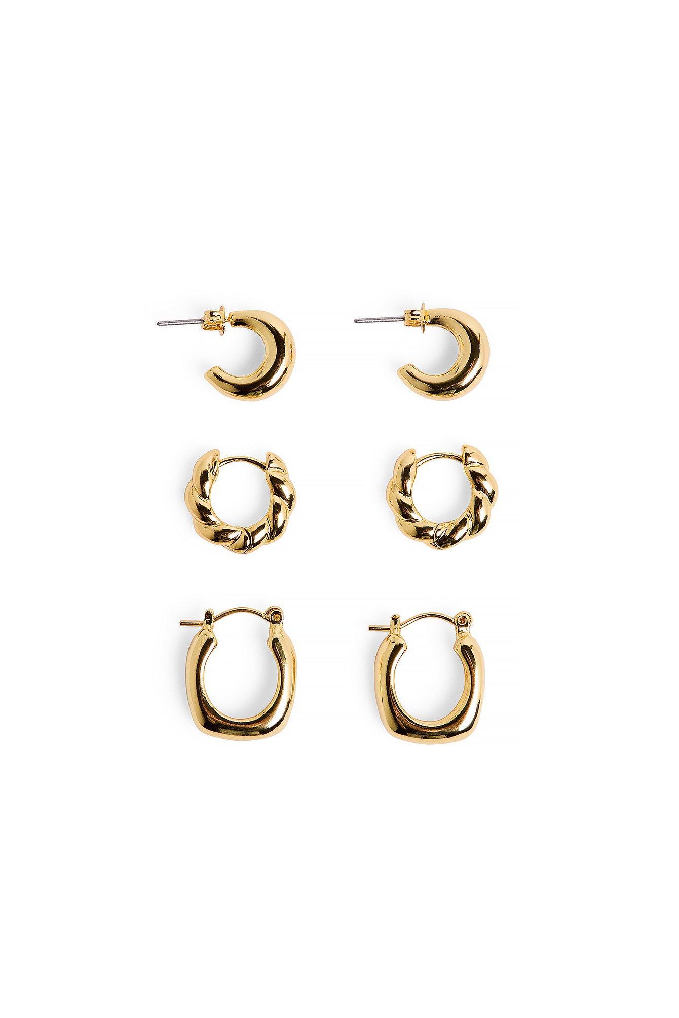 Gold Plated Multipack Small Hoops Product Image