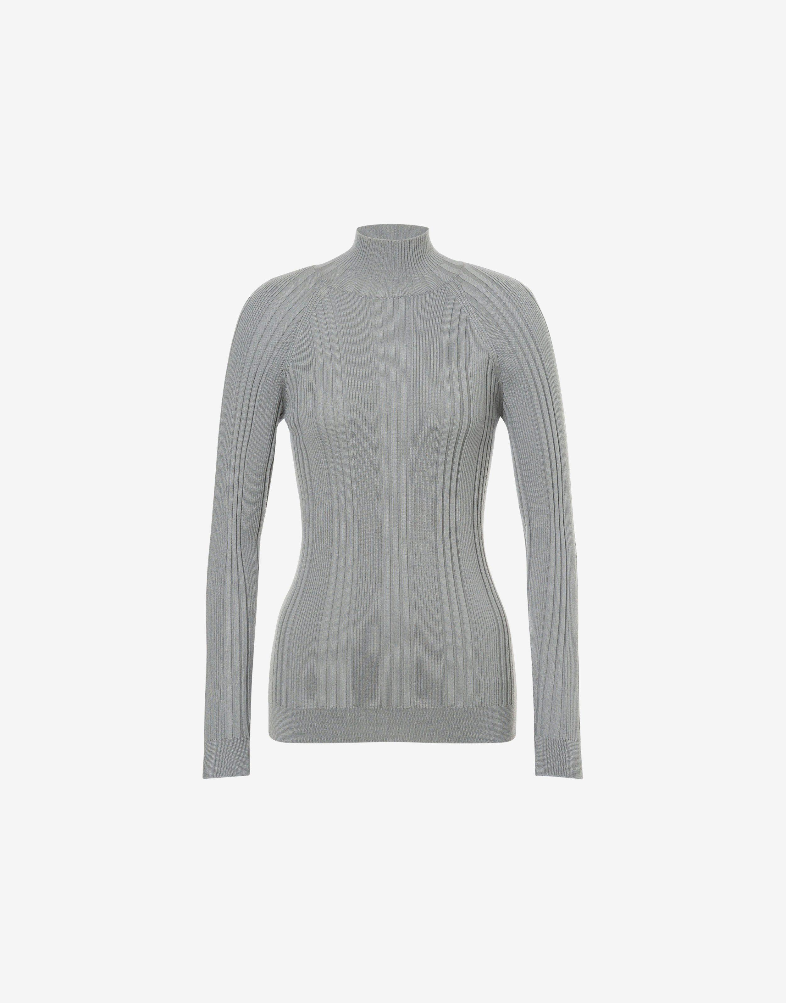 Ribbed sweater in virgin wool product image