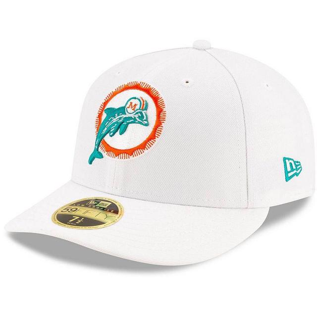 Mens New Era Miami Dolphins Historic Omaha Low Profile 59FIFTY Fitted Hat Product Image