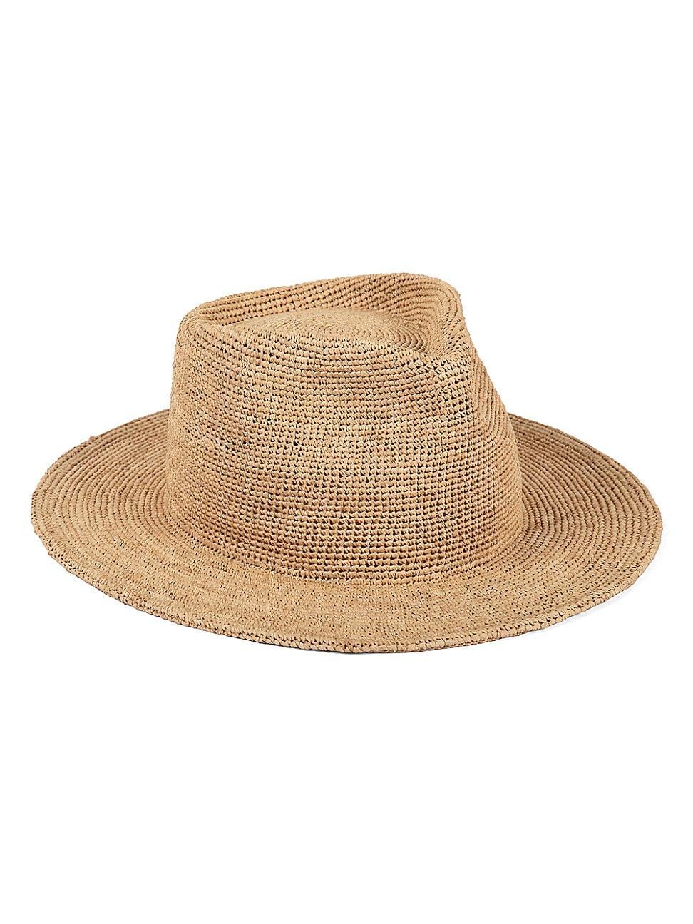 Womens Raffia Straw Fedora product image