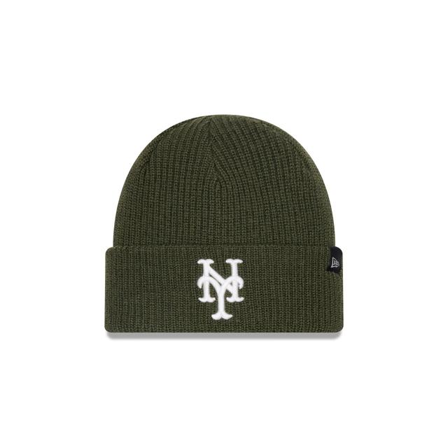 New York Mets Green Merino Wool Knit Beanie Male Product Image