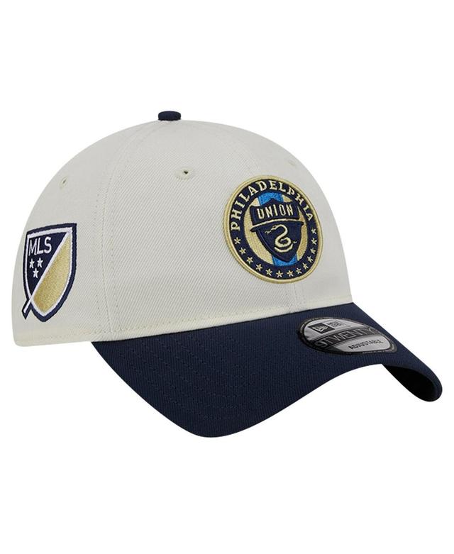 Mens New Era White Philadelphia Union 2024 Kick Off Collection 9TWENTY Adjustable Hat Product Image