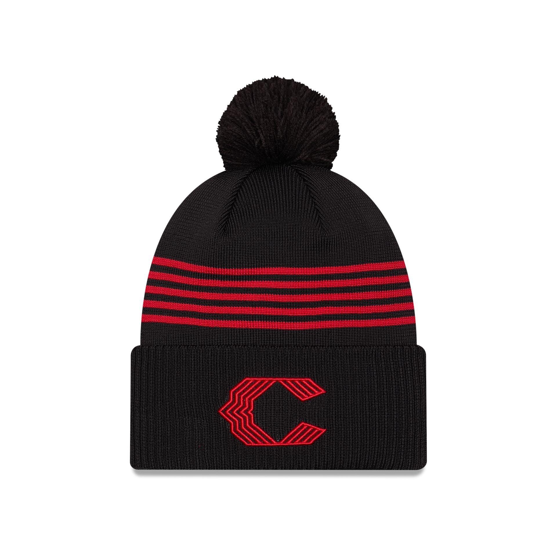 Cincinnati Reds City Connect Pom Knit Hat Male Product Image