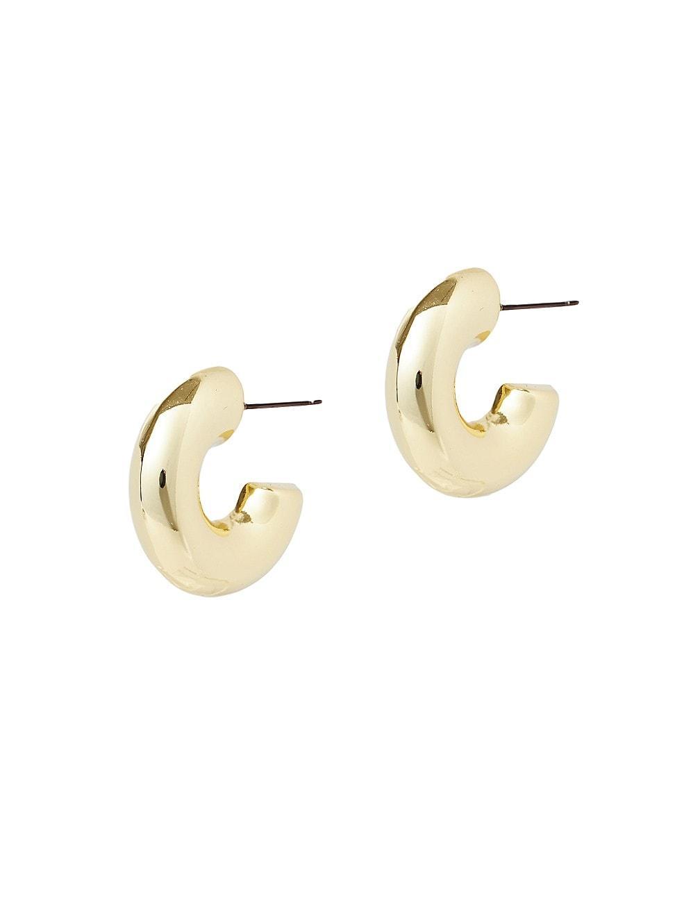 Lele Sadoughi Polished Chunky Huggie Hoop Earrings Product Image