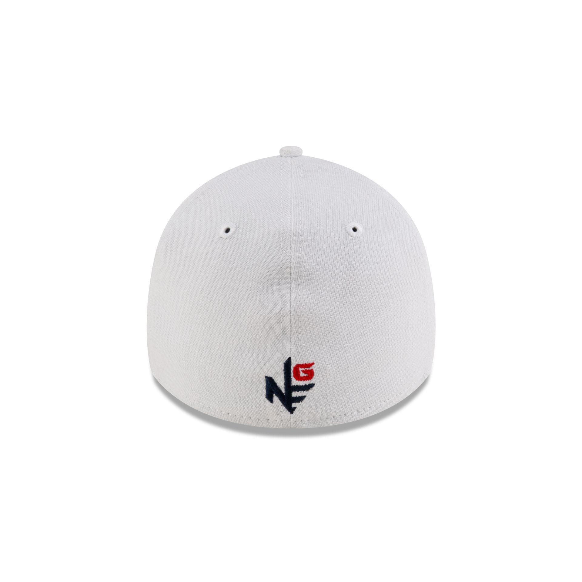 New Era Golf Script White 39THIRTY Stretch Fit Hat Male Product Image