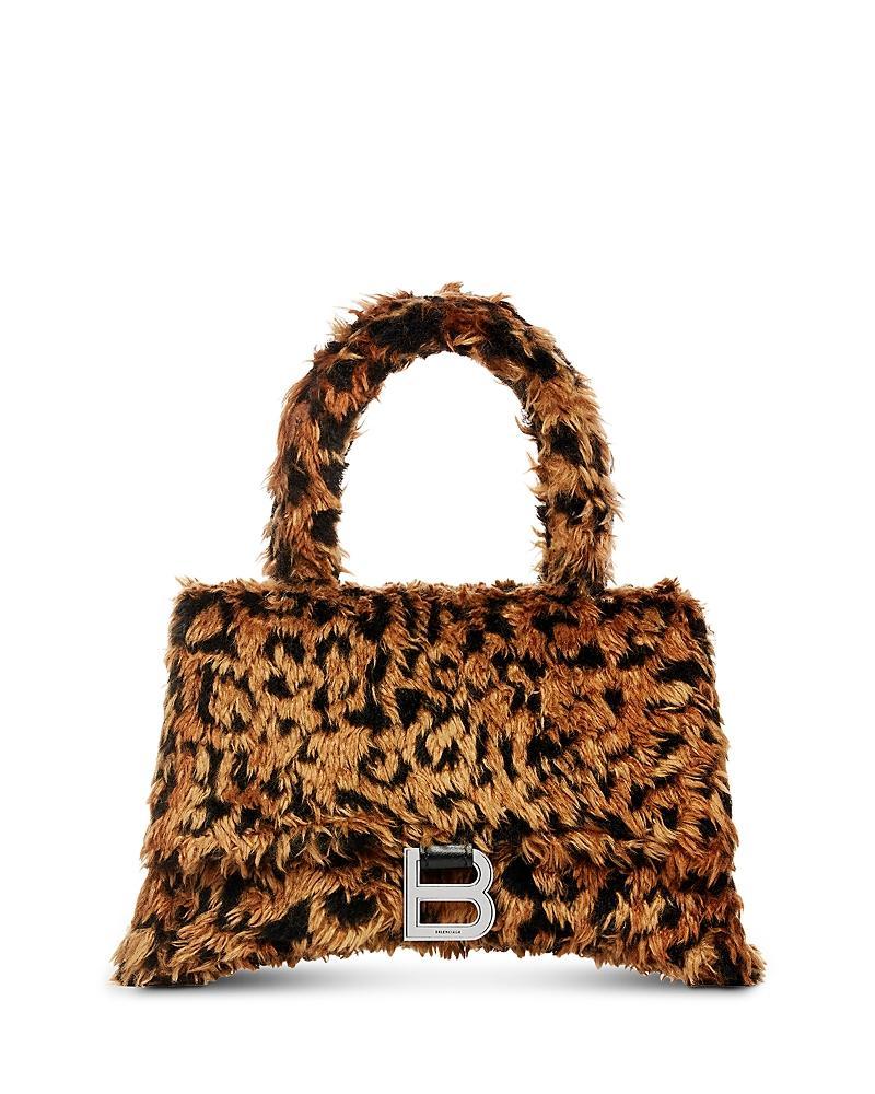 Womens Hourglass Small Handbag With Strap With Leopard Print Product Image