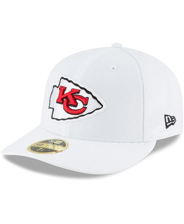 Mens White Kansas City Chiefs Omaha Low Profile 59FIFTY Fitted Hat Product Image