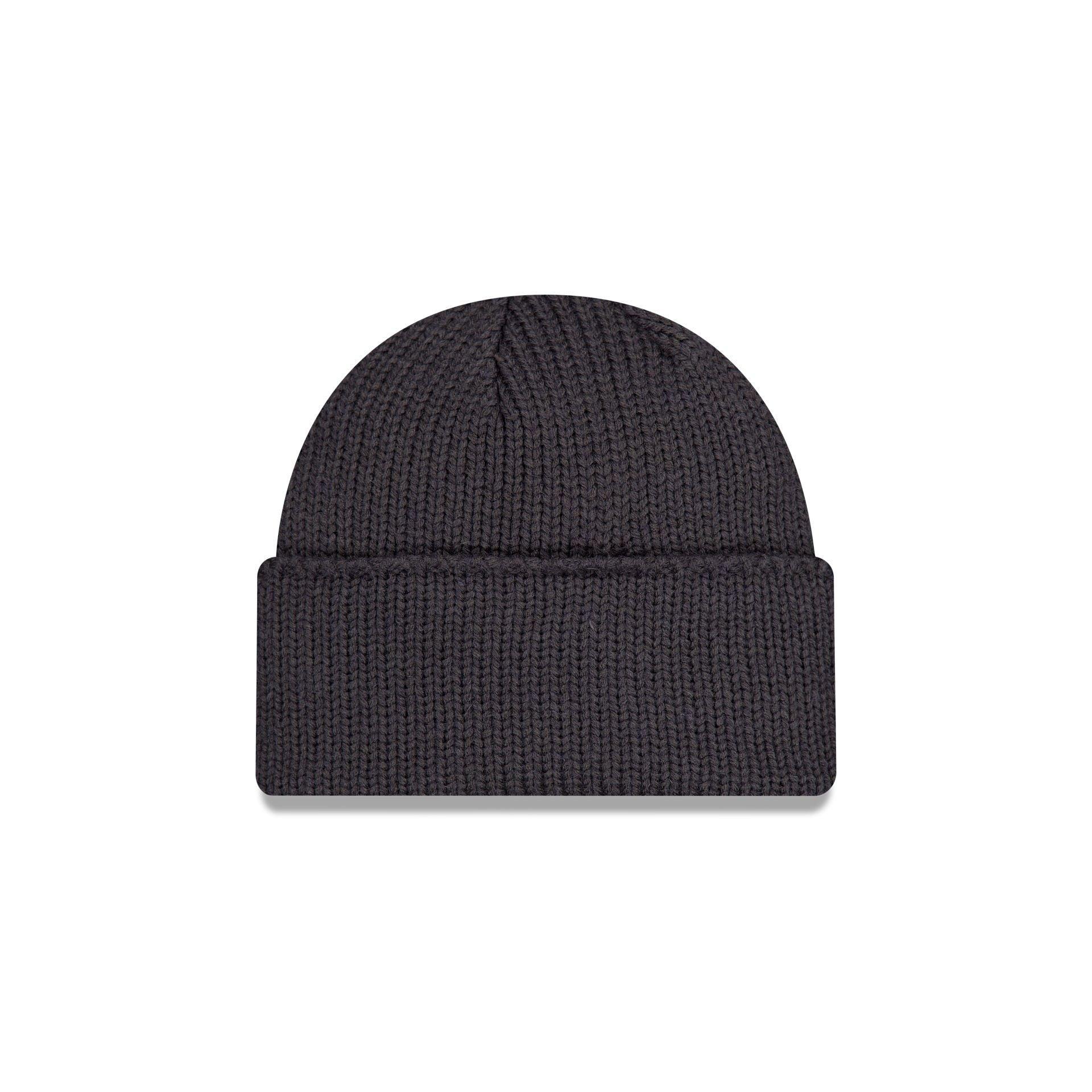 New Era Gray Wide Cuff Knit Beanie Male Product Image