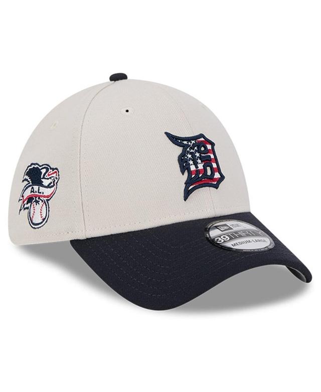 New Era Mens Black Detroit Tigers 2024 Fourth of July 39THIRTY Flex Hat Product Image