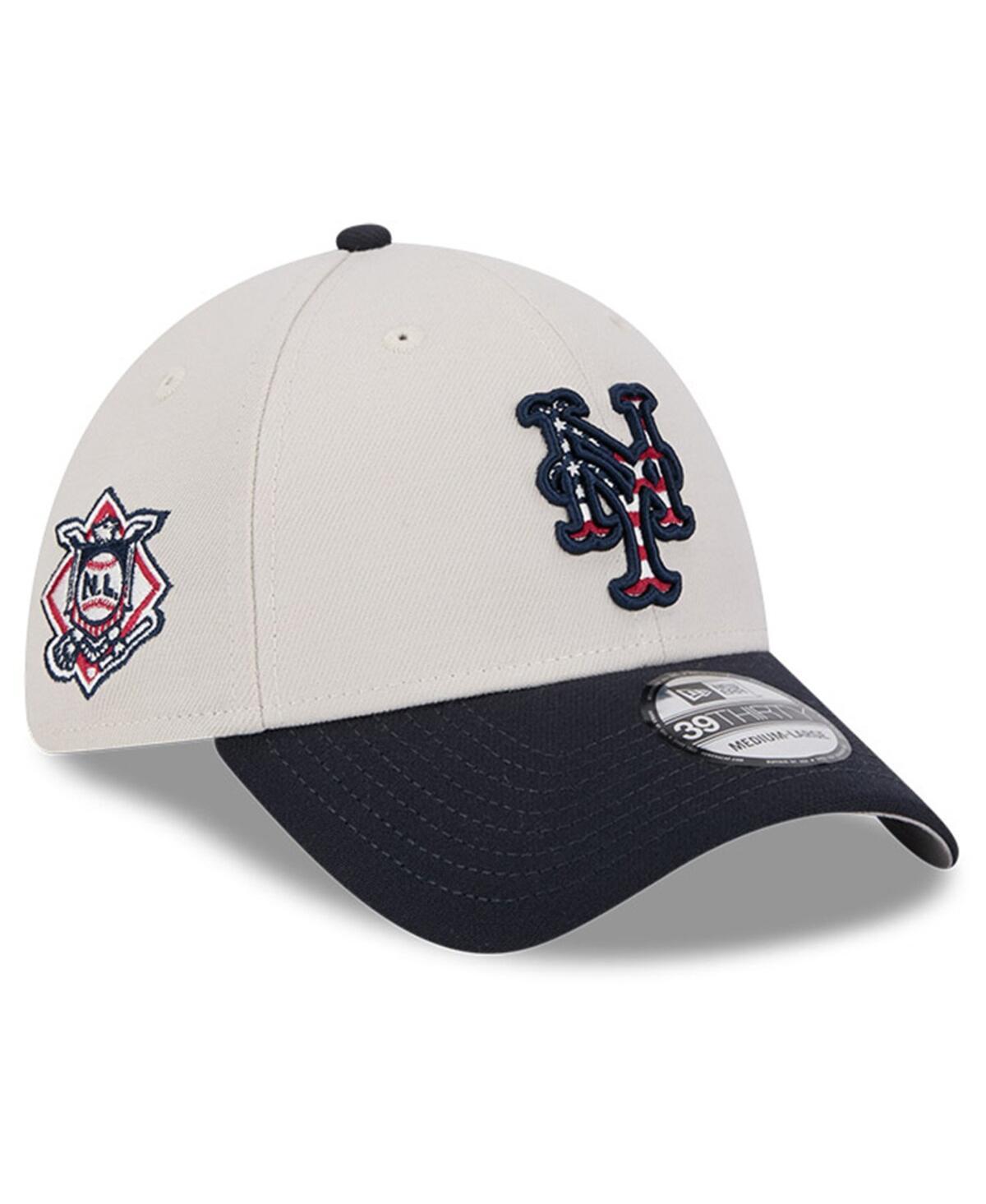 New Era Mens Black New York Mets 2024 Fourth of July 39THIRTY Flex Hat Product Image