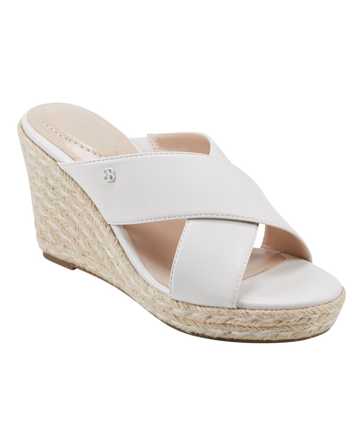 Bandolino Womens Kammie Espadrille Cross Strap Wedge Sandals Product Image