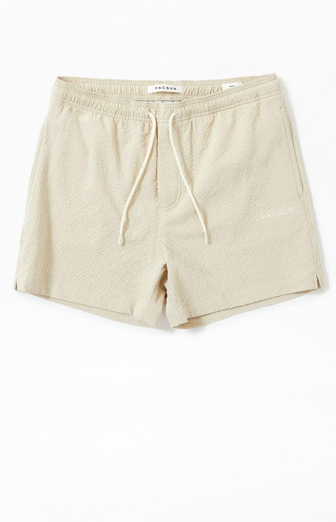 Men's Sail Seersucker 4.5" Swim Trunks - Product Image