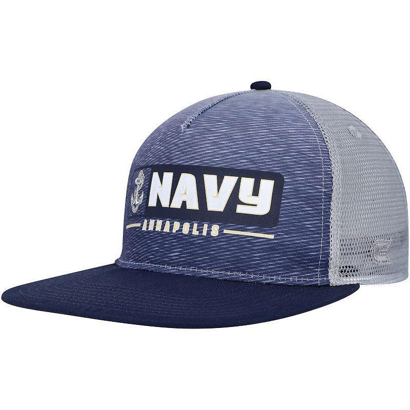 Mens Colosseum  Navy/Gray Navy Midshipmen Snapback Hat Product Image