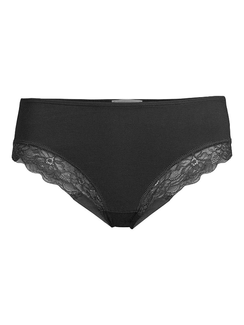 Cotton Lace High Leg Brief Product Image