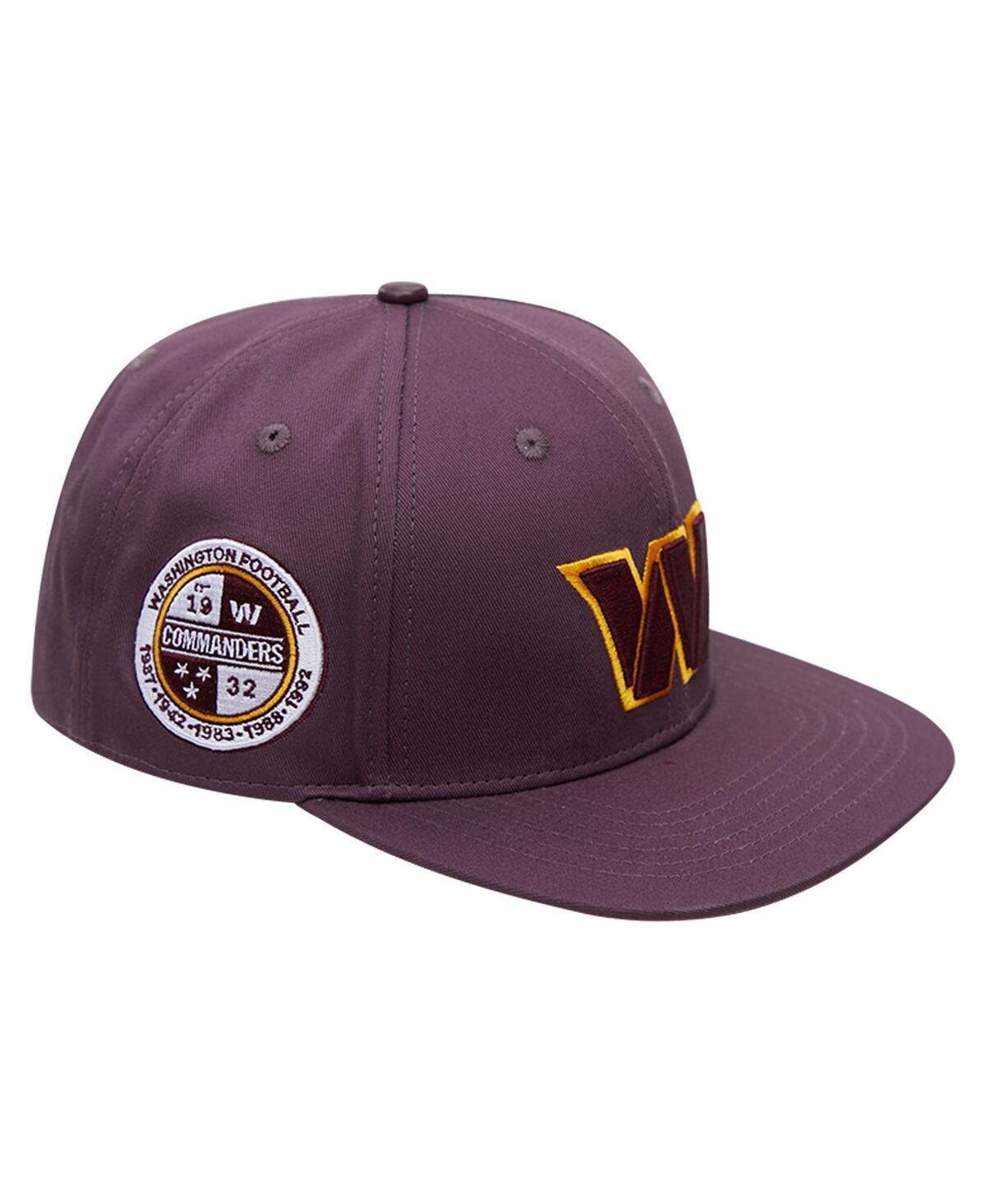 Mens Pro Standard Burgundy Washington Commanders Classic Snapback Hat Product Image